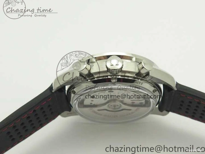 1224 Racing Master Chronometer OMF 1:1 Best Edition Black Dial Orange Hand on Black Leather Strap A Contemporary 7999